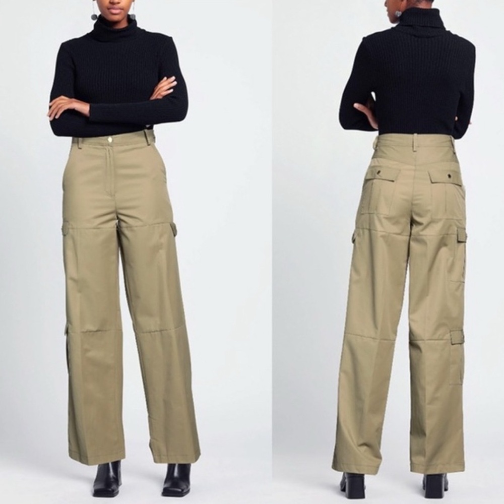 Sandro High-Waisted Cargo Pants